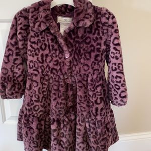 Girls American-Widgeon Faux Fur Coat size 6